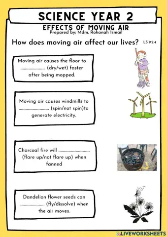 Effects of moving air