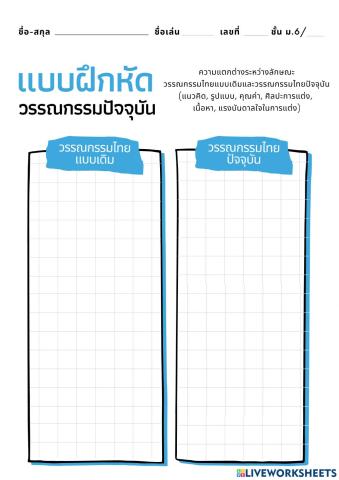 วรรณกรรมปัจจุบัน
