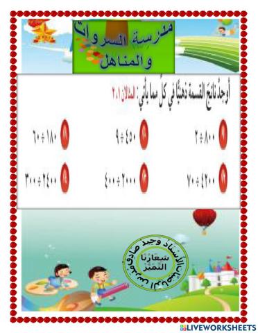 انماط القسمة