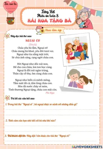 Ôn Tiếng Việt tuần 8