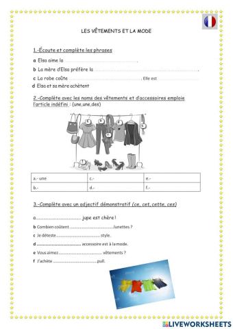 Les vêtements et la mode