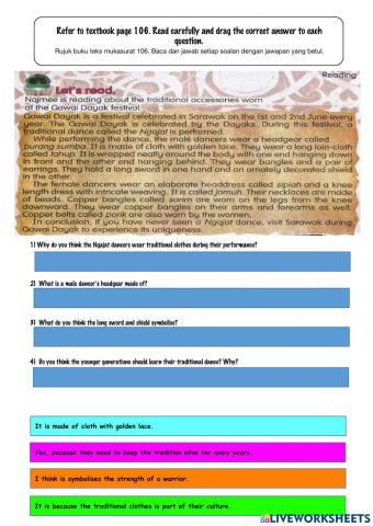 Year 6 Kssr textbook page 106