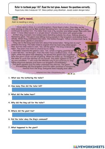 Year 6 Kssr textbook page 107