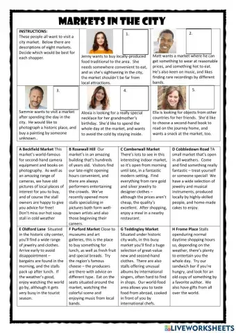 Markets in the City PET Reader