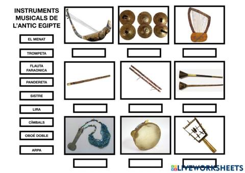 Instruments egipto