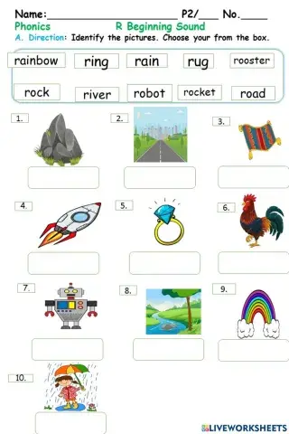R Beginning Sound
