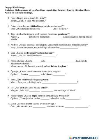 8-Täisminevik või lihtminevik