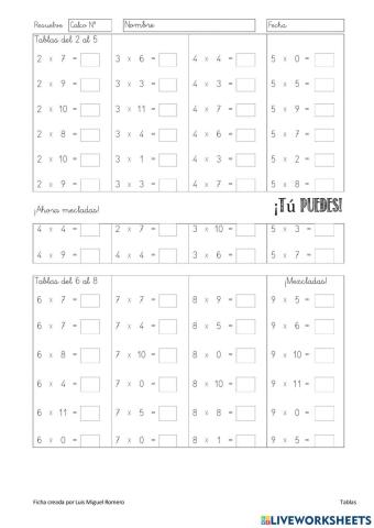 Control de tablas 1