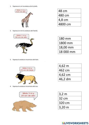 Conversión de unidades de longitud