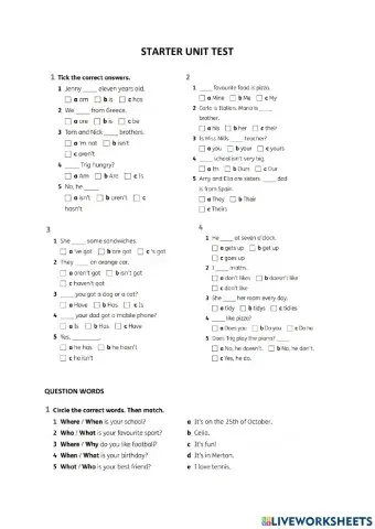 It's grammar time 2 TEST