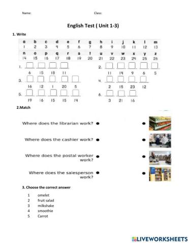Everybody up 3- Test U1,2,3