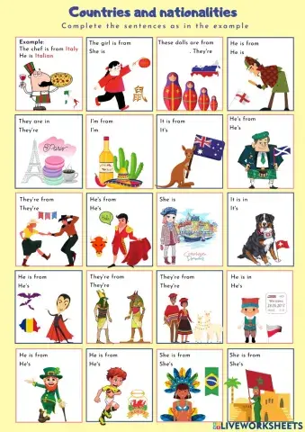 Countries and nationalities