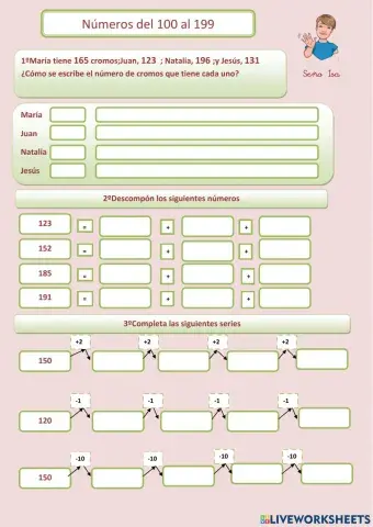 Números del 100 al 199