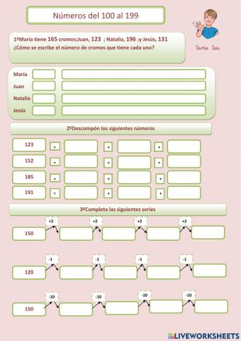 Números del 100 al 199