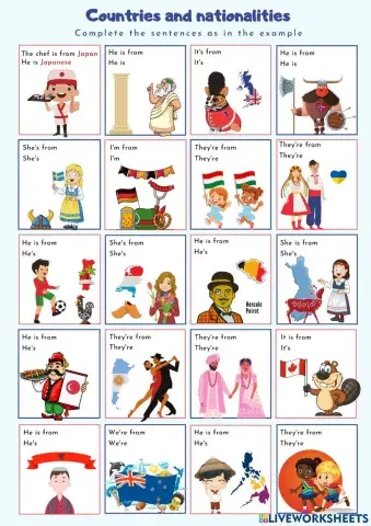 Countries and nationalities