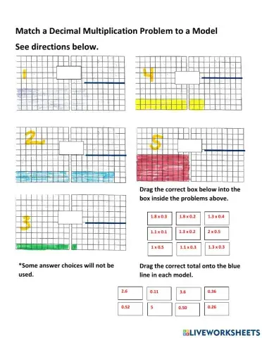 Multiply Decimals by Decimals with Models