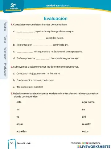 Determinantes demostrativos