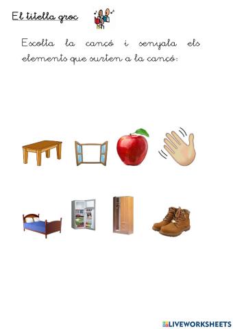 Cançó - Titella groc