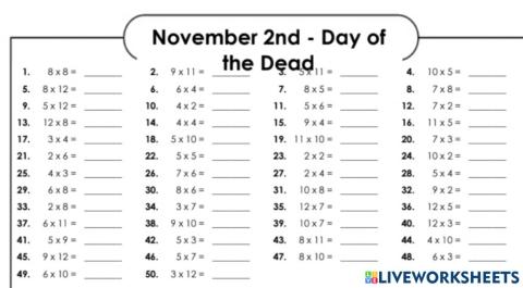 November 2nd Mental Math