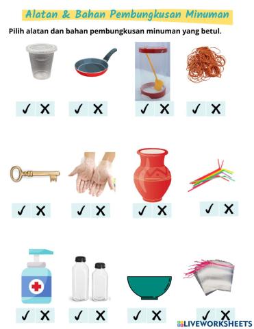 Alatan & Bahan Pembungkusan Minuman