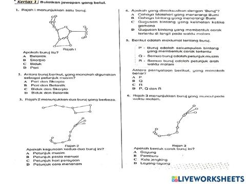 Sains tahun 6 unit 11:buruj