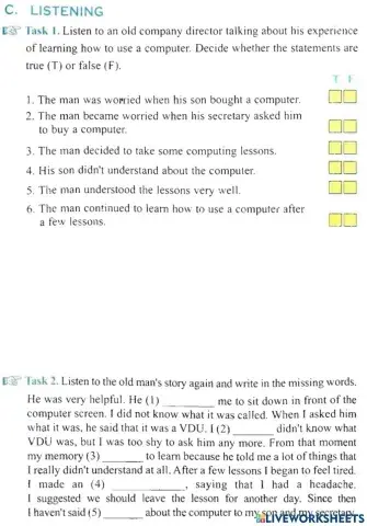 Unit 5: technology - listening