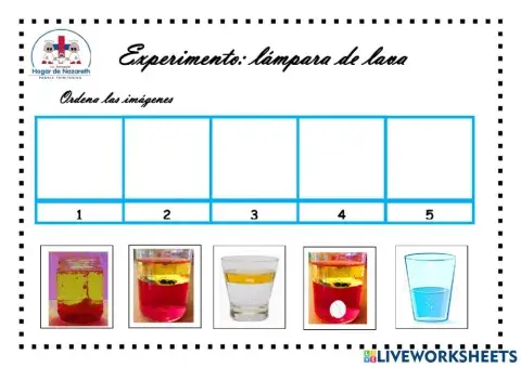 Experimento de la lava
