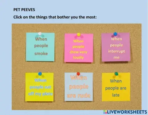 Pet peeves