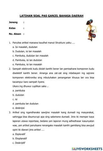 Bahasa Daerah X