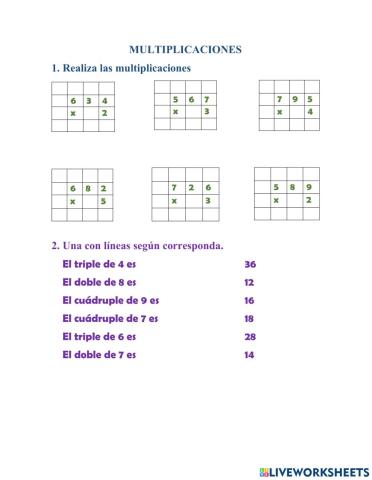 Multiplicaciones