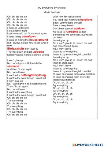 Try Everything from Zootopia