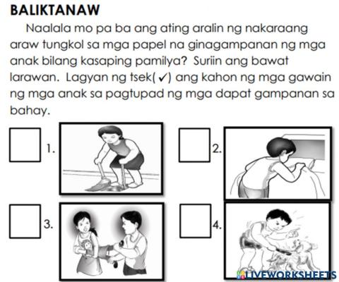 AP - Mga papel na ginagampanan ng pamilya
