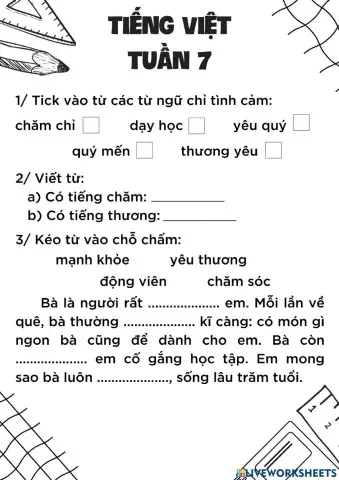 Tiếng Việt tuần 7