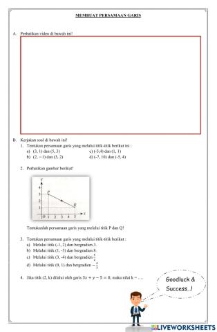 Persamaan garis lurus