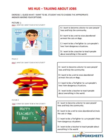 Jobs- responsibilities of jobs