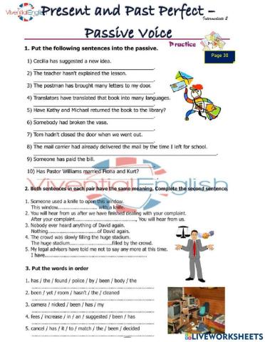 Int2-present & past perfect PASSIVE