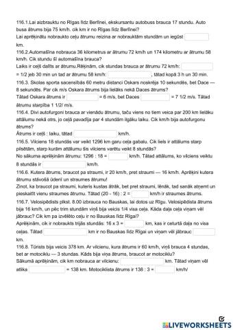 Ātrums. Laiks. Ceļš