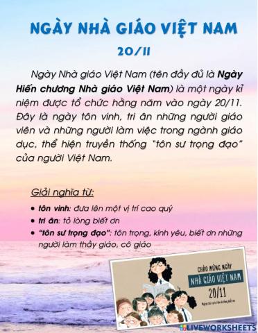 Tìm hiểu ngày Nhà giáo Việt Nam