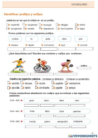 LO ESENCIAL Vocabulario 15