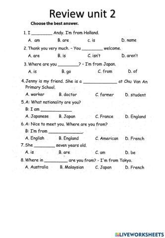 English 4 review unit 2