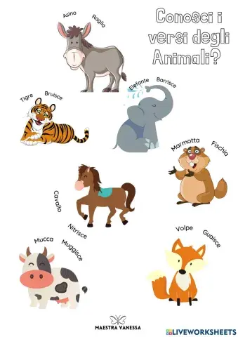 I versi degli animali