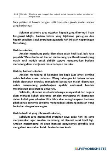 3.3.2 Kepentingan Menabung LWS