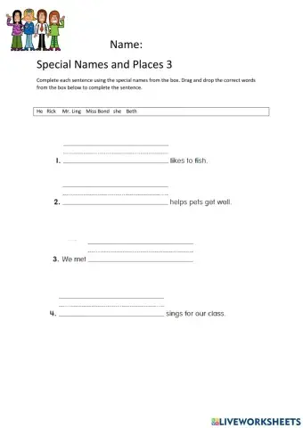 Specail Names and Places 3