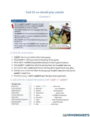 Fa4-U12-Grammar 2-could couldn't