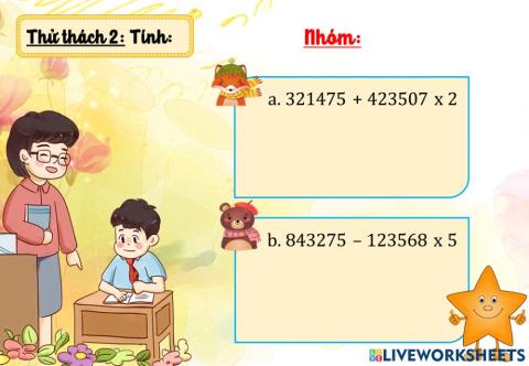 Nhân với số có một chữ số