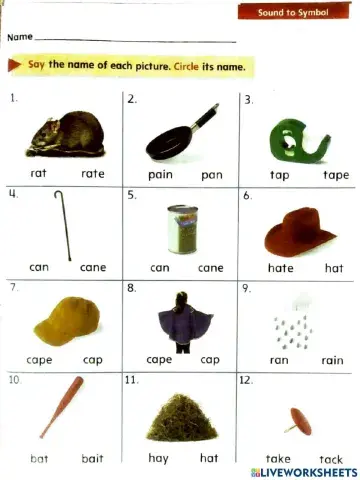 Long Vowel A - Sound to Symbol