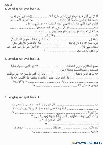 Tebuk hafazan juz 3