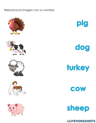 Animales en inglés