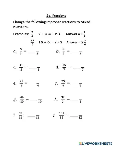 Equivalent Fractions