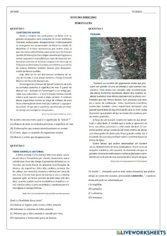 Simulado de português